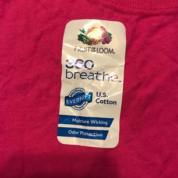 Fruit of the Loom 360 breathe coral T shirt 3XL nwt - Picture 3 of 4